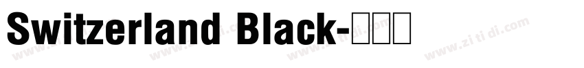 Switzerland Black字体转换